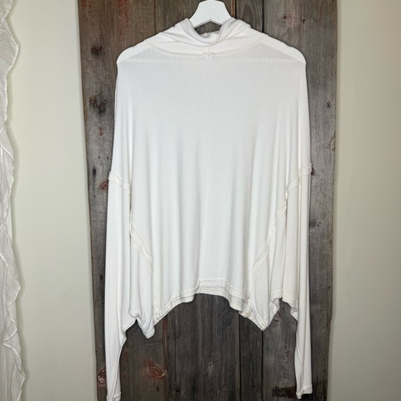 Free People We the Free Alameda Dolman Sleeve Turtleneck Top in Ivory Small - Picture 7 of 14